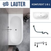 Lauter Bliss 170 P 21201072P (с ножками и сифоном 21Y32000 хром)