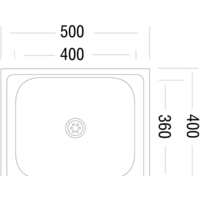 Ukinox Стандарт STD500.400 ----4С -С- (с сифоном) Image #2