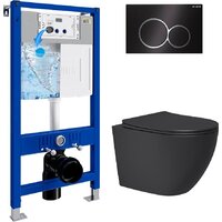 Lauter Augsburg 21109EC + 21901002 (кнопка круглая, черный)