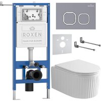 Roxen Royal Matt в комплекте с инсталляцией StounFix Dual Fresh 6 в 1 968280 (кнопка: серый бетон) Image #2