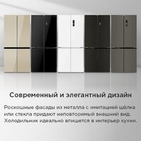 Четырёхдверный холодильник MAUNFELD MFF190NFDSX - Превью изображения №32 — Интернет-Магазин TECNO.BY