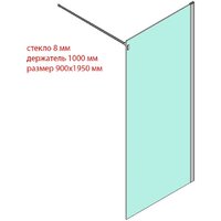 Roth Walk In Line Walk-8 900 4000716W (хром/прозрачное стекло) Image #3