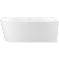 Wellsee Excellence Pro 180x80 28761202R (пристенная ванна (правая) белый глянец, экран, ножки, сифон-автомат глянцевый белый)