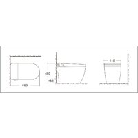 Унитаз приставной Roxen Smart Simple 670310-02 - Превью изображения №8 — Интернет-Магазин TECNO.BY