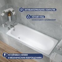 Ванна Lauter Axel 160 21B1160 (с ножками) - Превью изображения №4 — Интернет-Магазин TECNO.BY