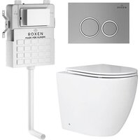 Roxen Antares в комплекте с инсталляцией Attach 5 в 1 966902 (кнопка: хром матовый)