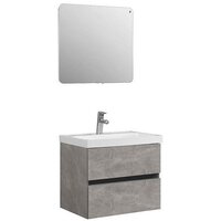 Belux Тумба под умывальник Бостон НП 60-02 (31, бетон чикаго/светло-серый) Image #2