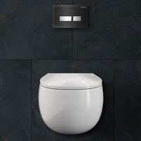 Roxen Egg в комплекте с инсталляцией StounFix Dual Fresh 6 в 1 964256 (кнопка: черное стекло) Image #10