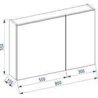 Lauter Шкаф с зеркалом Mia 80 (белый глянец) Image #4