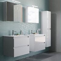 Lauter Шкаф с зеркалом Mia 80 (белый глянец) Image #3