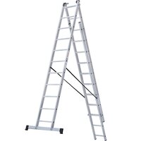 Новая высота NV 123 алюминиевая трёхсекционная 3x11 ступеней Image #4