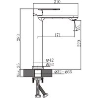 Умывальник Lauter 21393-70 + Moon 21СK81691C - Превью изображения №4 — Интернет-Магазин TECNO.BY