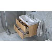  Velvex Тумба под умывальник Clay 80.2Y tpCLA.80.2Y-230 (дуб верона) - Превью изображения №4 — Интернет-Магазин TECNO.BY