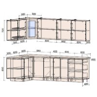 Интерлиния Мила Матте 1.5x2.6 А левая (индиго/индиго глянец/кастилло темный) Image #4
