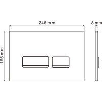 Roxen Royal Matt в комплекте с инсталляцией StounFix Dual Fresh 6 в 1 968291 (кнопка: белый/хром) Image #17