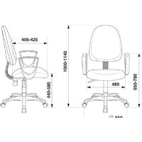 Бюрократ CH-1300N (бордовый) Image #9