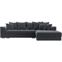 Лига диванов НордСтар правый 121110 (велюр серый/подушки велюр серый) Image #2