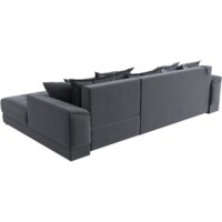 Лига диванов НордСтар правый 121110 (велюр серый/подушки велюр серый) Image #5