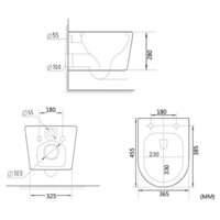 Roxen Simple compact в комплекте с инсталляцией StounFix Dual Fresh 6 в 1 968486 (кнопка: сатин) Image #8