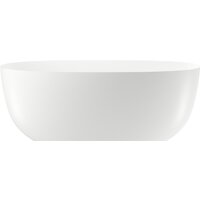 Wellsee Éclatant 159x74 231301003 (отдельностоящая ванна белый глянец, экран, ножки, сифон-автомат матовый черный) Image #3