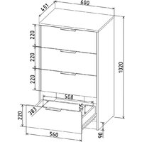 Интерлиния Концепт КТ-К60 (дуб нокс/белый платинум) Image #5