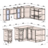 Интерлиния Тренд 1.7x2.1 правая (океан/океан/дуб бунратти) Image #5