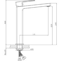 Умывальник Lauter 21393-70 + Cascade 21СК0655C + сифон 21635CH (хром) - Превью изображения №6 — Интернет-Магазин TECNO.BY