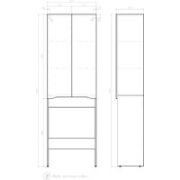 Vigo Шкаф комбинированный Grani 640 под стиральную машину Image #7