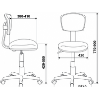 Бюрократ CH-W299 (розовый/белый) Image #5