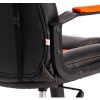 TetChair Driver (иск.кожа/ткань, черный/оранжевый) Image #13