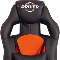 TetChair Driver (иск.кожа/ткань, черный/оранжевый) Image #7