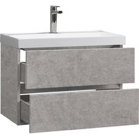 Belux Тумба под умывальник Бостон НП 70-02 (31, бетон чикаго/светло-серый) Image #2