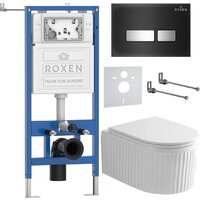 Roxen Royal Matt в комплекте с инсталляцией StounFix Dual Fresh 6 в 1 968297 (кнопка: черный/хром) Image #2