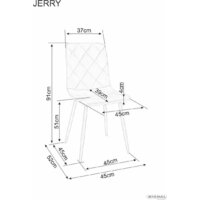 Стул Signal Jerry (Brego 31 светло-бежевый/кашемир) - Превью изображения №4 — Интернет-Магазин TECNO.BY