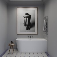 Wellsee Excellence Pro 170x75 28761103R (пристенная ванна (правая) белый глянец, экран, ножки, сифон-автомат матовый черный) Image #8