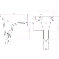 Ванна Lauter Axel 130 21B1130 (с ножками) - Превью изображения №21 — Интернет-Магазин TECNO.BY