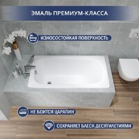 Ванна Lauter Axel 130 21B1130 (с ножками) - Превью изображения №2 — Интернет-Магазин TECNO.BY