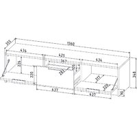 Интерлиния ТВ Концепт КТ-ТВ3-35 (бетон портленд/дуб золотой) Image #4