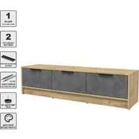 Интерлиния ТВ Концепт КТ-ТВ3-35 (бетон портленд/дуб золотой) Image #2