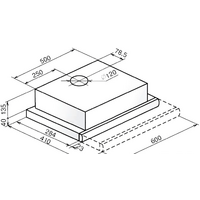 Кухонная вытяжка Faber Flox BK A60 [110.0436.366] - Превью изображения №2 — Интернет-Магазин TECNO.BY
