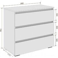 Кортекс-мебель Бари 80 3ш (белый/белый/белый) Image #5