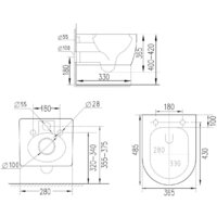 Унитаз подвесной Roxen StounFix Slim 966617 - Превью изображения №6 — Интернет-Магазин TECNO.BY