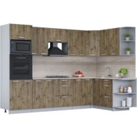 Интерлиния Мила Лайт 1.68x3.0 правая (дуб веллингтон/дуб веллингтон/травертин серый)