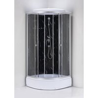 Водный мир ВМ243 90x90 (черный мрамор) Image #2