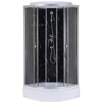 Водный мир ВМ243 90x90 (черный мрамор) Image #1