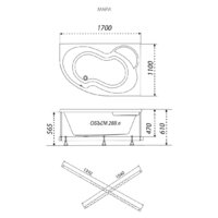 Triton Мари 170х110 правая Image #4