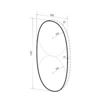 Wellsee Зеркало с фоновой LED-подсветкой 7 Rays' Spectrum 172201560, 60 х 120 см (с сенсором и регулировкой яркости освещения) Image #9