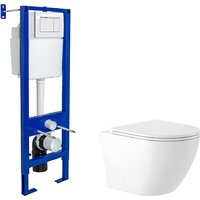 Saniteco KW-9003W Rimles + Berges АТОМ 410 040333 (с кнопкой)