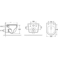 Saniteco KW-9003W Rimles + Berges АТОМ 410 040333 (с кнопкой) Image #15