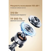 Пылесос Dreame Cordless Vacuum Cleaner R10s Essential Aqua VRV65F (евровилка, белый) - Превью изображения №15 — Интернет-Магазин TECNO.BY